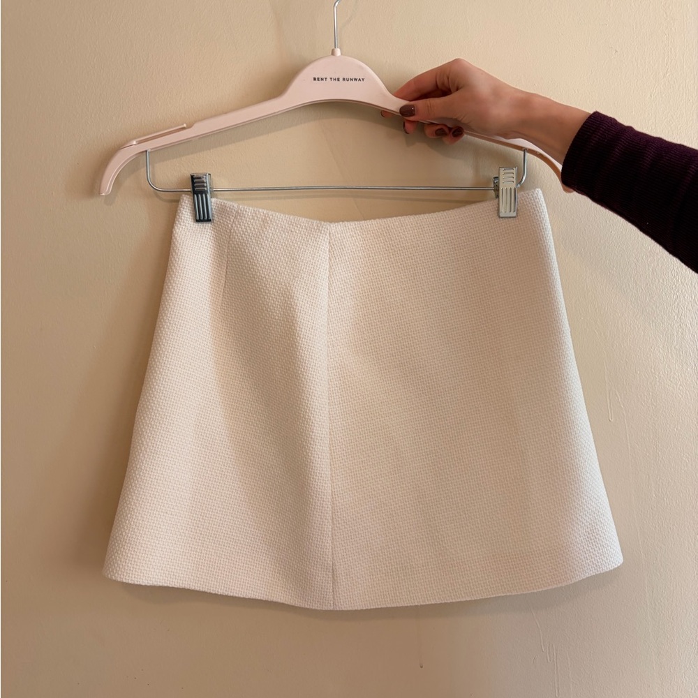 Theory Cream Mini Skirt